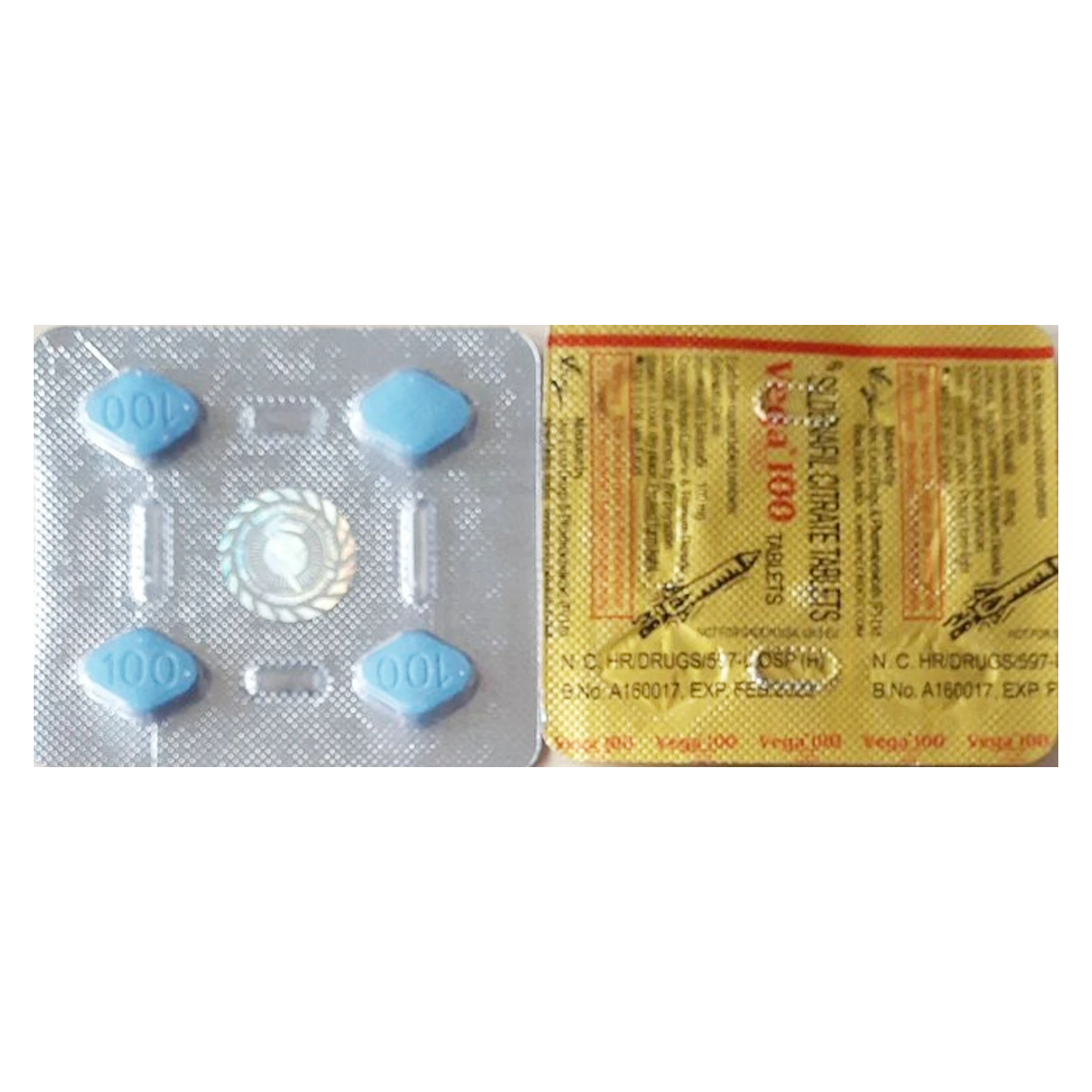 Vega 100 Tablets – Sildenafil Citrate 100mg | 1 Pack of 4 Tablets - Image 4