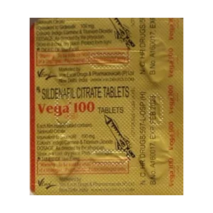 Vega 100 Tablets – Sildenafil Citrate 100mg | 1 Pack of 4 Tablets